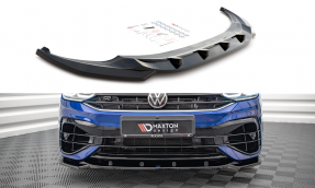 Maxton Design spoiler predného nárazníka VW Tiguan MQB R / R-Line po FL Ver.3 - čierny lesklý