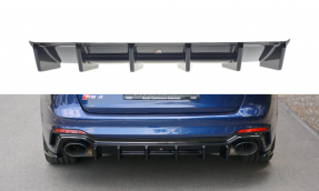 Maxton Design spoiler zadného nárazníka AUDI RS4 B9 Avant - čierny lesklý