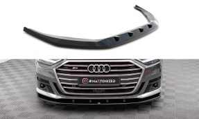 Maxton Design spoiler predného nárazníka AUDI S8 D5 pred FL Ver.2 - čierny lesklý