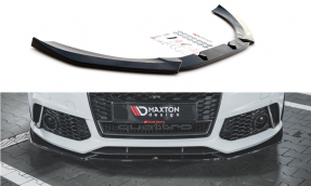 Maxton Design spoiler predného nárazníka AUDI RS6 C7 Ver.4 - čierny lesklý