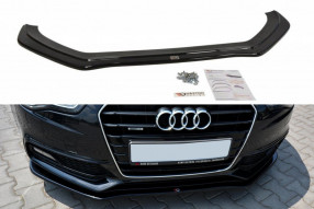 Maxton Design spoiler predného nárazníka AUDI A5 S-Line / S5 B8 po FL Ver.2 - čierny lesklý