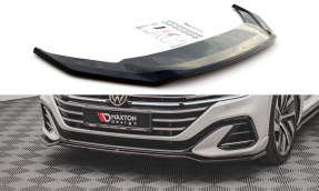 Maxton Design spoiler predného nárazníka VW Arteon R-Line po FL Ver.3 - čierny lesklý