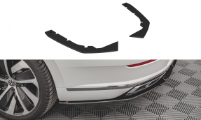 Maxton Design bočné spoilery zadného nárazníka Street Pro VW Arteon R-Line po FL - čierny 