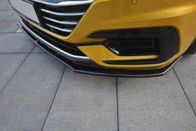 Maxton Design spoiler predného nárazníka VW Arteon R-Line pred FL Ver.3 - čierny lesklý