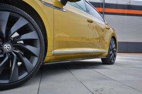 Maxton Design bočné prahové lišty VW Arteon R-Line pred FL - čierny lesklý