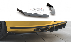 Maxton Design zadné bočné krídielka Racing Durability VW Arteon R-Line - čierny lesklý