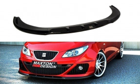 Maxton Design spoiler predného nárazníka SEAT Ibiza FR 6J pred FL - čierny lesklý