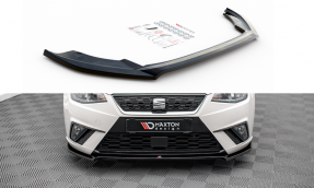 Maxton Design spoiler predného nárazníka SEAT Ibiza FR / Standard 6F Ver.3 - čierny lesklý