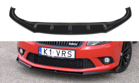 Maxton Design spoiler predného nárazníka ŠKODA Fabia II RS - čierny lesklý