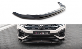 Maxton Design spoiler predného nárazníka VW T-Roc R po FL Ver.1 - čierny lesklý