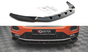 Maxton Design spoiler predného nárazníka VW T-Roc pred FL Ver.2 - čierny lesklý