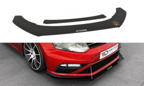 Maxton Design Racing spoiler predného nárazníka VW Polo GTI 6R po FL - čierny 