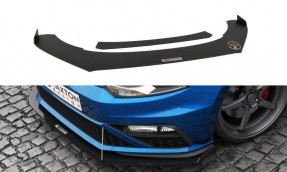 Maxton Design Racing spoiler predného nárazníka s krídielkami VW Polo GTI 6R po FL - čierny 
