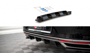 Maxton Design spoiler zadného nárazníka VW Passat B8 po FL - čierny lesklý