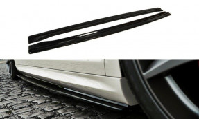 Maxton Design bočné prahové lišty VW Passat CC R36 R-Line pred FL - čierny lesklý