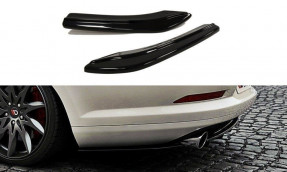 Maxton Design bočné spoilery zadného nárazníka VW Passat CC R36 R-Line pred FL - čierny lesklý