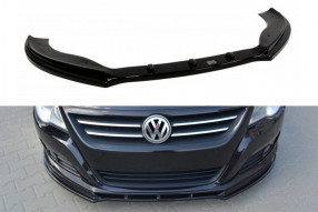 Maxton Design spoiler predného nárazníka VW Passat CC pred FL Ver.1 - čierny lesklý