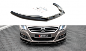 Maxton Design spoiler predného nárazníka VW Passat CC pred FL Ver.4 - čierny lesklý