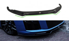 Maxton Design spoiler predného nárazníka AUDI R8 Type 4S pred FL Ver.2 - čierny lesklý