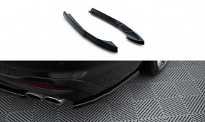 Maxton Design bočné spoilery zadného nárazníka AUDI S4 B9 po FL - čierny lesklý