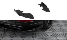 Maxton Design bočné spoilery zadného nárazníka Street Pro AUDI RS3 8V po FL Sedan - čierny + lesklé krídielka