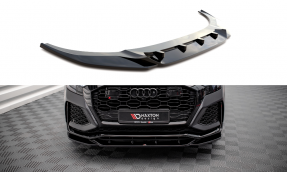 Maxton Design spoiler predného nárazníka AUDI RS Q8 Ver.2 - čierny lesklý  