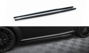 Maxton Design bočné prahové lišty AUDI TTS 8S po FL - čierny lesklý  