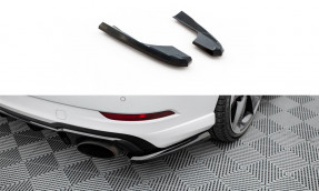 Maxton Design bočné spoilery zadného nárazníka AUDI RS3 8V po FL Sedan Ver.2 - čierny lesklý  