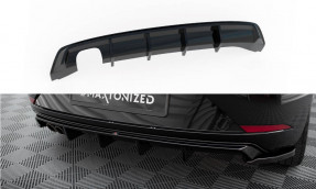 Maxton Design spoiler zadného nárazníka Seat Leon 5F po FL - čierny lesklý 