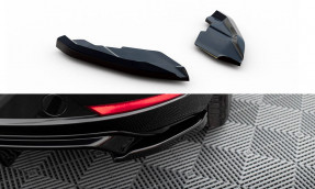 Maxton Design bočné spoilery zadného nárazníka Seat Leon 5F Hatchback po FL Ver.2 - čierny lesklý 