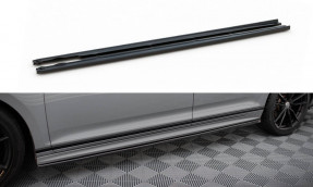 Maxton Design bočné prahové lišty VW Passat B8 R-Line po FL - čierny lesklý