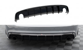 Maxton Design spoiler zadného nárazníka (verzia so samostatnými výfukmi na oboch stranách) AUDI A5 S-Line B8 Coupe / Sportback po FL - čierny lesklý