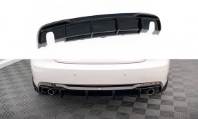 Maxton Design spoiler zadného nárazníka (verzia so samostatnými výfukmi na oboch stranách) AUDI A5 B8 Coupe po FL - čierny lesklý