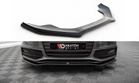 Maxton Design spoiler predného nárazníka AUDI A4 S-Line / S4 B8 po FL Ver.4 - čierny lesklý