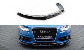 Maxton Design spoiler predného nárazníka AUDI A4 S-Line / S4 B8 pred FL Ver.4 - čierny lesklý