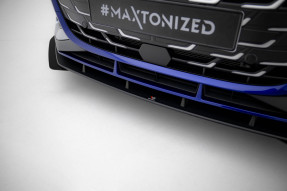 Maxton Design spoiler predného nárazníka Street Pro AUDI S3 / A3 S-Line 8Y Sedan po FL - čierny + lesklé krídielka