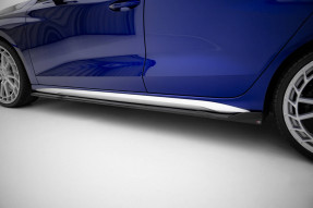 Maxton Design bočné prahové lišty AUDI S3 / A3 S-Line 8Y Sedan po FL Ver.3 - čierny lesklý  