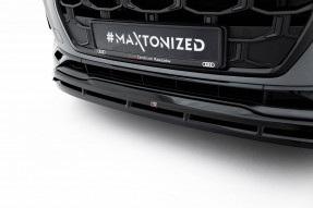 Maxton Design spoiler predného nárazníka AUDI Q7 S-Line 4M / SQ7 po FL - čierny lesklý