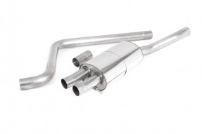 GPF/OPF Back výfuk VW Polo AW 2.0 TSI - okrúhle leštené koncovky