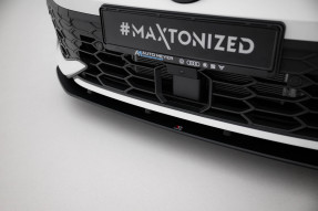 Maxton Design spoiler predného nárazníka Street Pro VW Golf VIII GTI / GTE / R-Line po FL - čierny 