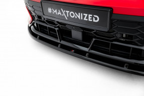 Maxton Design spoiler predného nárazníka VW Golf VIII GTI CLUBSPORT po FL Ver.2 - čierny lesklý