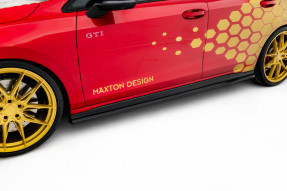 Maxton Design bočné prahové lišty VW Golf VIII GTI CLUBSPORT po FL Ver.2 - čierny lesklý