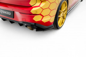 Maxton Design bočné spoilery zadného nárazníka VW Golf VIII GTI CLUBSPORT po FL Ver.2 - čierny lesklý