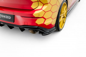 Maxton Design bočné spoilery zadného nárazníka VW Golf VIII GTI CLUBSPORT po FL Ver.4 - čierny lesklý