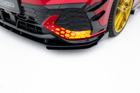 Maxton Design krídielka spoilera predného nárazníka VW Golf VIII GTI CLUBSPORT po FL - čierny