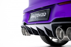 Maxton Design spoiler zadného nárazníka VW Golf VIII R po FL Ver.1 - čierny lesklý