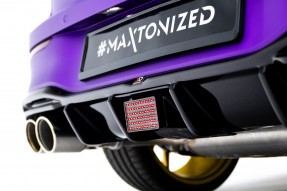Maxton Design LED brzdové svetlo zadného nárazníka VW Golf VIII R po FL - čierny lesklý  
