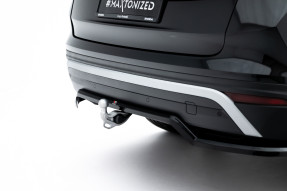 Maxton Design bočné spoilery zadného nárazníka (s vertikálnym rebrovaním) ŠKODA Kodiaq II - čierny lesklý