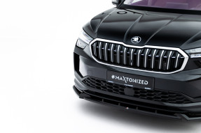 Maxton Design spoiler predného nárazníka ŠKODA Kodiaq II - čierny lesklý