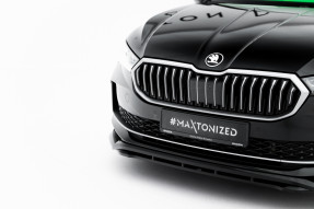 Maxton Design spoiler predného nárazníka ŠKODA Superb IV Ver.1 - čierny lesklý
